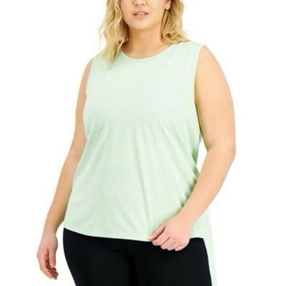 ID Ideology Women‎ S Keyhole Back Tank Top Green Size 2X - Picture 1 of 3